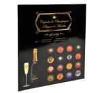 Album de collection pour 64 capsules de Champagne - 29x32,5 cm - Noir