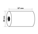 Rollos para caja y calculadoras - 1 pliegue offset - 60 g/m2 - Blanco