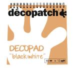Bloc color Decopad noir et blanc - Blanc/noir