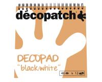 Bloc color Decopad noir et blanc - Blanc/noir