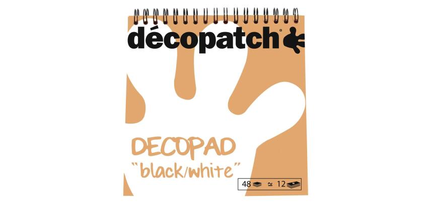 Bloc color Decopad noir et blanc - Blanc/noir