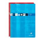 Cahier Travaux Pratiques reliure intégrale 24x32 cm 80 pages grands carreaux 90 g + uni 125 g - Assortis