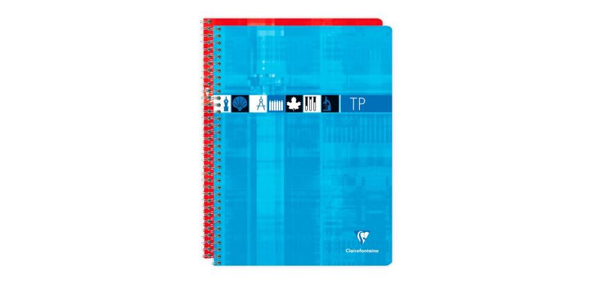Cahier Travaux Pratiques reliure intégrale 24x32 cm 80 pages grands carreaux 90 g + uni 125 g - Assortis