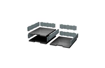 MODULODOC normal case set black/m'grey - Dark grey