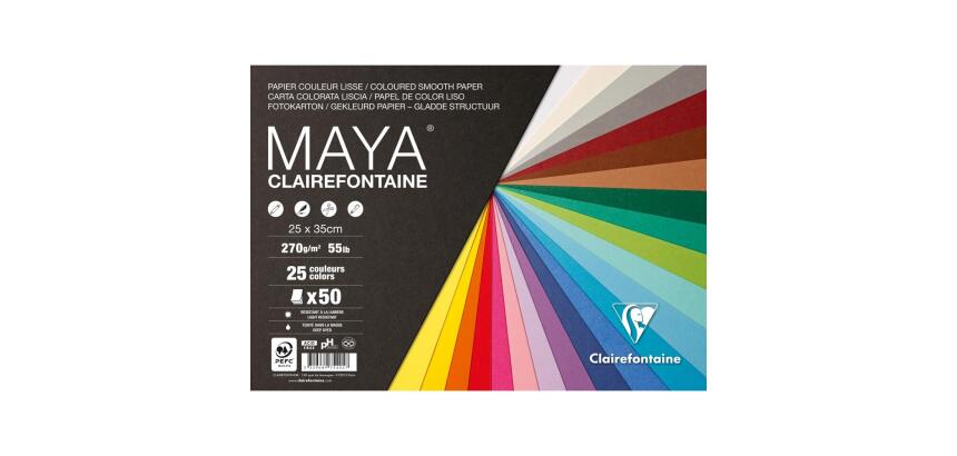Maya paquet 50F 25x35cm 270g - Assortiment
