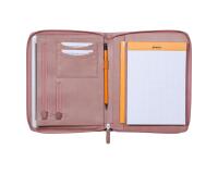 Rhodiarama petit conférencier pour bloc ou carnet format A5 - Bois de rose