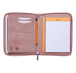 Rhodiarama petit conférencier pour bloc ou carnet format A5 - Bois de rose