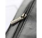 Rhodia ePURE trousse plate cuir véritable 22x8,5 cm - Noir