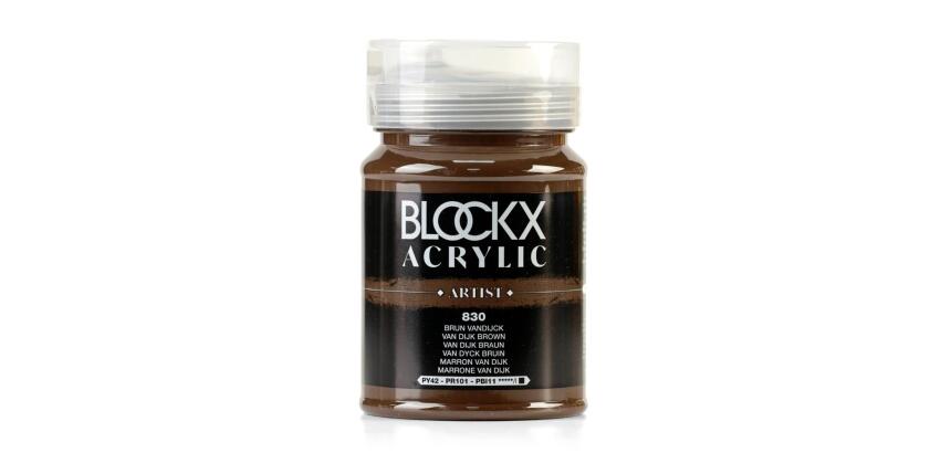 Peinture acrylique fine pot 500ml - Brun Van Dijk