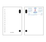 Bloc-pratic date à droite 8,2 x 12 cm - 2026 - Rouge