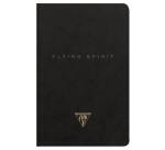 Flying Spirit piqûre textile 9x14cm 96 pages ligné motifs assortis papier ivoire 90g - Noir