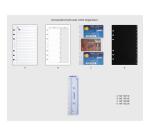 Organiseur Exatime 17 light Baltique 14 x 19 cm Semainier Septembre 2025 à Décembre 2026 - 16 mois