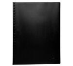 Vega Showalbum met vaste rug PVC - 10 tassen - 20 zichten -A4 - Zwart