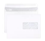 Boite de 500 Enveloppes Blanches C5-162x229mm - Auto-Adhésives - 90g/m2 - Fenêtre Papier Cristal 45x100 (position 62/20) - Blanc