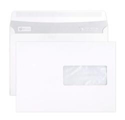 Boite de 500 Enveloppes Blanches C5-162x229mm - Auto-Adhésives - 90g/m2 - Fenêtre Papier Cristal 45x100 (position 62/20) - Blanc