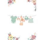 SET DE CORRESPONDANCE THÉMATIQUE, 8 enveloppes Pollen C6 (114x162mm) 120g + 8 cartes pliées 110x155m 185g, Naissance