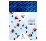 CARTON HOLOGRAPHIQUE, Sachet de 5 feuilles 230g/m2 au format 25x35cm - Assortiment