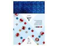 CARTON HOLOGRAPHIQUE, Sachet de 5 feuilles 230g/m2 au format 25x35cm - Assortiment