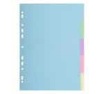 Intercalaires carte pastel 170 g Forever® 5 positions - A4