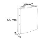 Exacompta PP covered Ring Binder, A4, 2 rings, 40mm spine