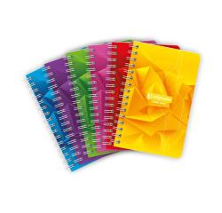 Carnet reliure intégrale 7000 9x14 cm 100 pages petits carreaux 70 g - Assortis