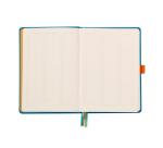 Rhodiarama Goalbook rembordé rigide A5 240 pages dot papier ivoire 90g - Turquoise