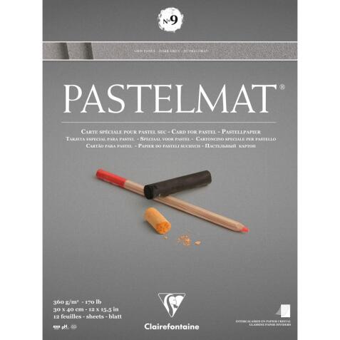 Pastelmat bloc collé 12F 30x40cm 360g n°9