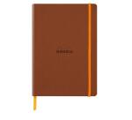 Rhodiarama Notizbuch A5 Softcover, 80 Blatt elfenbein 90g, dot/punktkariert, mit Gummizugverschluss - Kupfer
