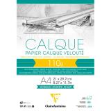 Papier Calque bloc collé 40F A4 110g