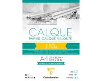 Papier Calque bloc collé 40F A4 110g