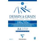 Dessin à Grain bloc collé 30F A4 180g