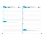 Journal de classe A5 240 pages pré-imprimé Couleur aléatoire - Assortis