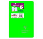 Carnet piqué Koverbook Neon 11x17cm 96 pages petits carreaux couverture polypropylène opaque - Assortis