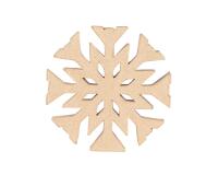 Cimier flocon 20x1,5x20 cm - Kraft