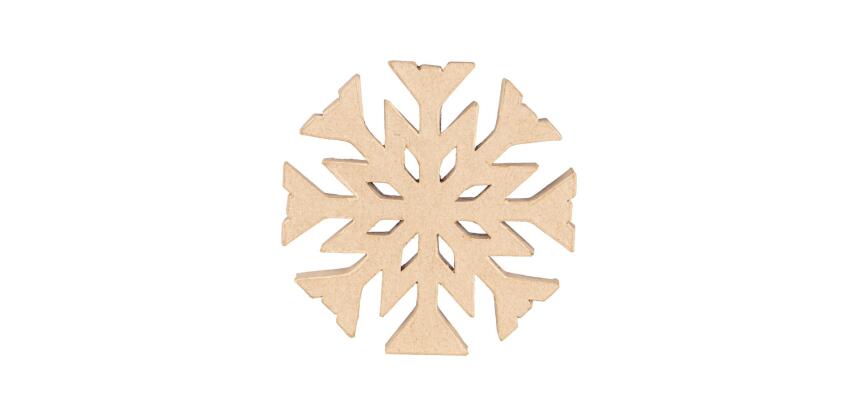 Cimier flocon 20x1,5x20 cm - Kraft