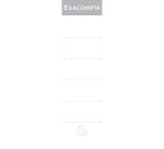 Etiquettes autocollante pour dos de classeur à levier. 70mm de largeur - Blanc