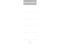 Etiquettes autocollante pour dos de classeur à levier. 70mm de largeur - Blanc