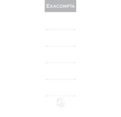 Pak van 10 zelfklevende etiketten voor ordner met hefboom met Rug 70mm - Wit