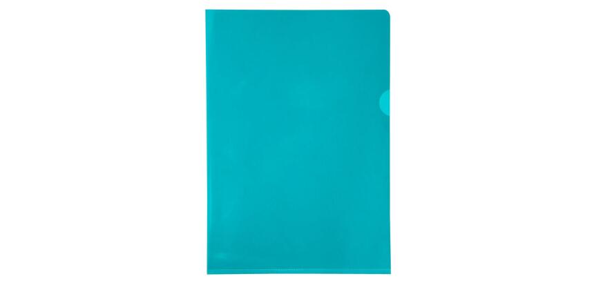 Sachet de 10 pochettes coin PVC lisse haute résistance 13/100e - A4