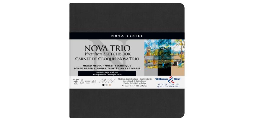 Nova Trio carnet souple 46F 19x19cm 150g - Assortis