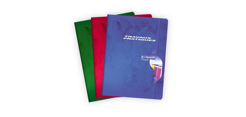 Cahier Travaux Pratiques piqué 7000 24x32 cm 96 pages grands carreaux 70 g + uni 90 g - Assortis