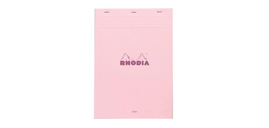 Bloc agrafé Rhodia Couleurs Rose N°16 A5 14,8 x 21 cm - Rose