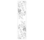 Echarpe 100% soie - 180x43cm Orchidee - Blanc