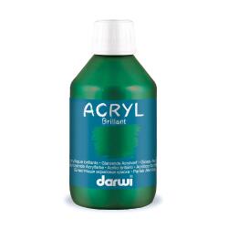 Darwi Flacon de 250 ml de Peinture Acrylique Universelle Brillante - Vert sapin