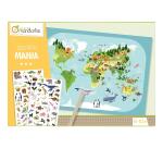 Boîte créative, Decalco Mania, Planisphère