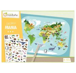 Boîte créative, Decalco Mania, Planisphère
