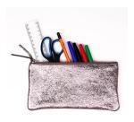CÉLESTE CUIR Trousse plate 11x22 cm Lazer Alba