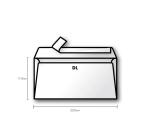 Sachet de 5 enveloppes Pollen DL 110x220 120g/m2