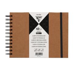 Album à personnaliser de 40 feuilles 200g/m2 au format 21x16cm