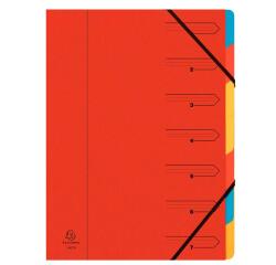 Sorteermap met vaste rug en elastosluiting - 7 indelingen